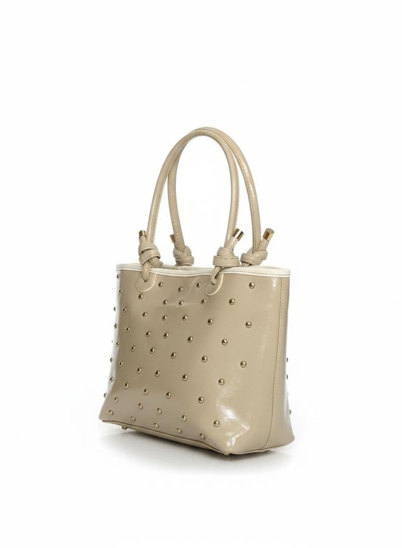 شنطة هاند جلد حريمي بتصميم أنيق وعصري، عملية ومناسبة للاستخدام اليومي والخروجات - Image 1